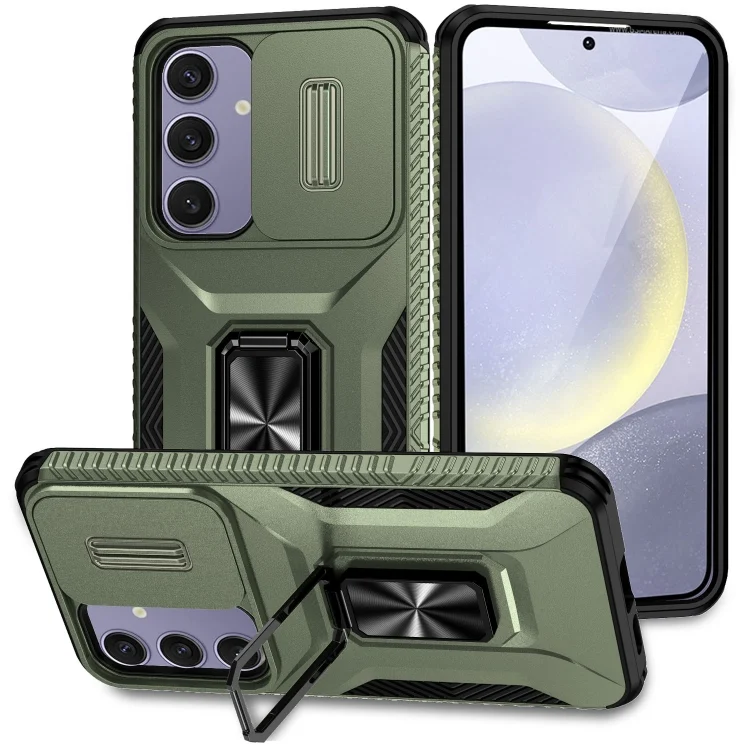 Sliding Camshield Holder Phone Case, For Samsung Galaxy S24 FE 5G