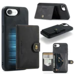 JEEHOOD J01 Retro Magnetic Detachable Wallet Phone Case, For iPhone 16e, For iPhone 16 Pro Max, For iPhone 16 Pro