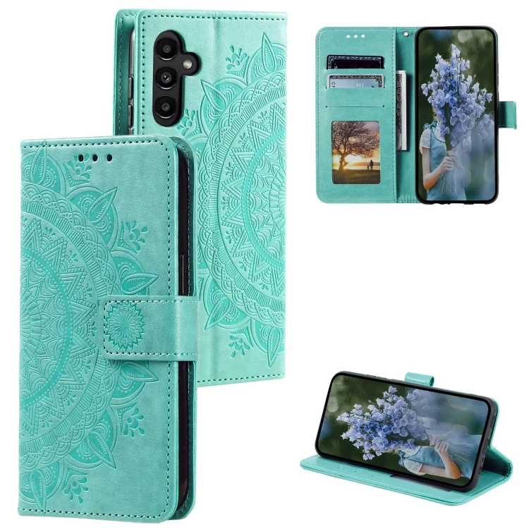 Totem Flower Embossed Leather Phone Case, For Samsung Galaxy S25+ 5G, For Samsung Galaxy S25 Ultra 5G