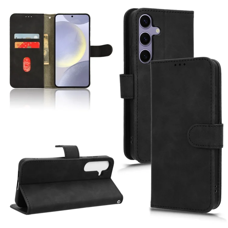 Skin Feel Magnetic Flip Leather Phone Case, For Samsung Galaxy S24 FE 5G