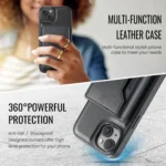 DG.MING MAGKING-K2 Series MagSafe RFID Card Bag Detachable Phone Case, For iPhone 13, For iPhone 12 / 12 Pro, For iPhone 12 Pro Max - Image 8