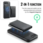 DG.MING MAGKING-K2 Series MagSafe RFID Card Bag Detachable Phone Case, For iPhone 16e, For iPhone 16 Pro Max, For iPhone 16 Pro, For iPhone 16 Plus - Image 5