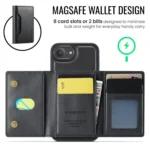 DG.MING MAGKING-K2 Series MagSafe RFID Card Bag Detachable Phone Case, For iPhone 16e, For iPhone 16 Pro Max, For iPhone 16 Pro, For iPhone 16 Plus - Image 6