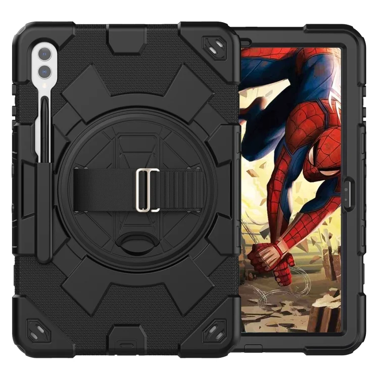 Spider Hand Grip Turntable Stand Tablet Case, For Samsung Galaxy Tab S10+ / S9+ / S9 FE+
