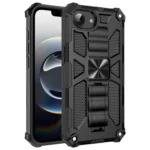 Armor Shockproof TPU Hybrid PC Magnetic Phone Case with Holder, For iPhone 16e, For iPhone 16 Pro Max, For iPhone 16 Pro