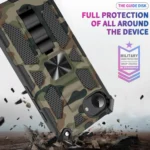 Camouflage Armor Kickstand TPU Hybrid PC Magnetic Phone Case, For iPhone 16e, For iPhone 16 Pro Max, For iPhone 16 Pro, For iPhone 16 Plus - Image 3