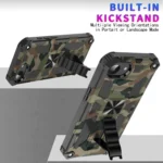 Camouflage Armor Kickstand TPU Hybrid PC Magnetic Phone Case, For iPhone 16e, For iPhone 16 Pro Max, For iPhone 16 Pro, For iPhone 16 Plus - Image 4