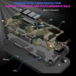 Camouflage Armor Kickstand TPU Hybrid PC Magnetic Phone Case, For iPhone 16e, For iPhone 16 Pro Max, For iPhone 16 Pro, For iPhone 16 Plus - Image 5