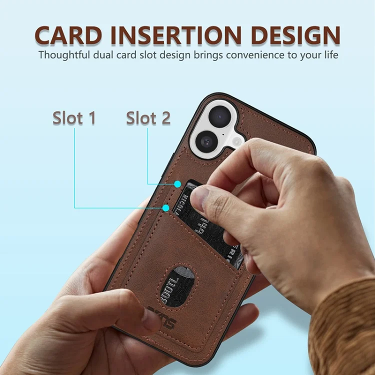EDA007203204A_5.webp AZNS K1 Series Card Slot Business Phone Case, For iPhone 16 - Image 6
