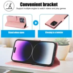 Fantasy Skin-feel Calfskin Texture Leather Phone Case, For iPhone 16 Pro Max, For iPhone 16 Pro, For iPhone 16 Plus, For iPhone 16 - Image 7