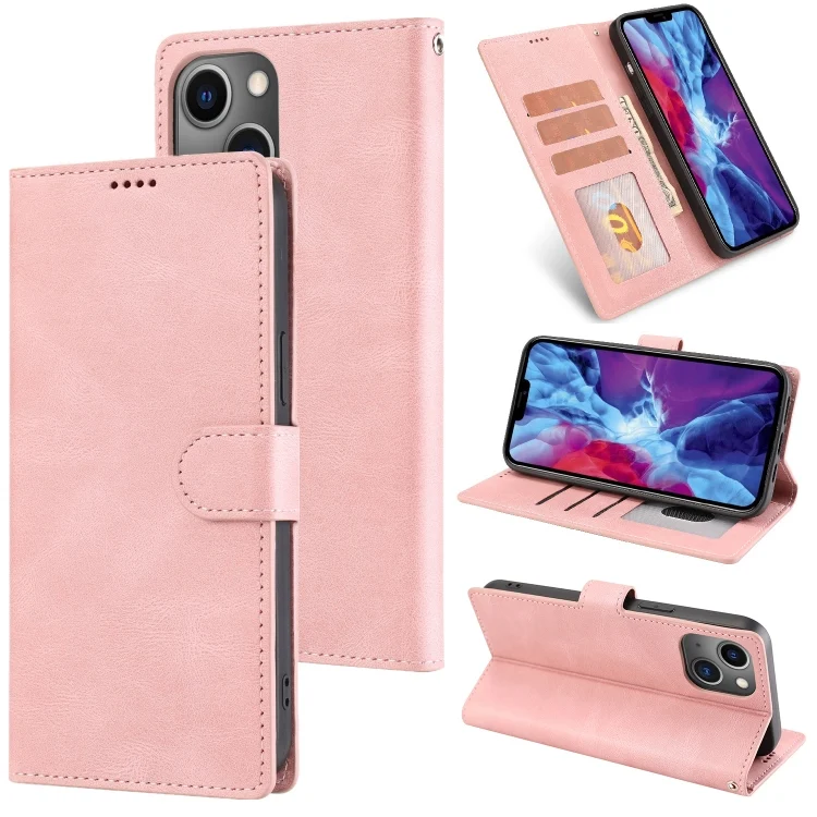 Fantasy Skin-feel Calfskin Texture Leather Phone Case, For iPhone 14