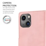 Fantasy Skin-feel Calfskin Texture Leather Phone Case, For iPhone 14 - Image 6