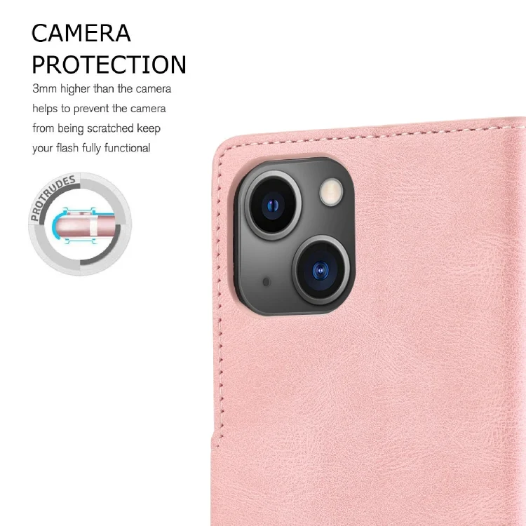 EDA007207909A_5.webp Fantasy Skin-feel Calfskin Texture Leather Phone Case, For iPhone 14 - Image 6
