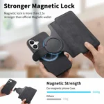 CaseNeo MagSafe RFID Anti-theft Retro Leather Phone Case, For iPhone 16 Plus, For iPhone 16, For iPhone 15 Pro Max - Image 7