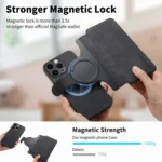 CaseNeo MagSafe RFID Anti-theft Retro Leather Phone Case, For iPhone 15 Pro, For iPhone 15 Plus, For iPhone 15 - Image 6