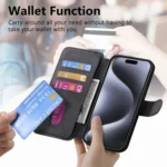 CaseNeo MagSafe RFID Anti-theft Retro Leather Phone Case, For iPhone 15 Pro, For iPhone 15 Plus, For iPhone 15 - Image 7