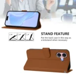 Skin Feel Solid Color Leather Phone Case with Lanyard, For iPhone 16 - Image 3