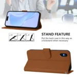 Skin Feel Solid Color Leather Phone Case with Lanyard, For iPhone XS Max - Image 3