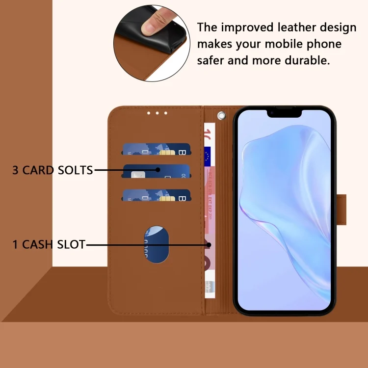EDA007222727A_3.webp Skin Feel Solid Color Leather Phone Case with Lanyard, For iPhone 8 Plus / 7 Plus - Image 4