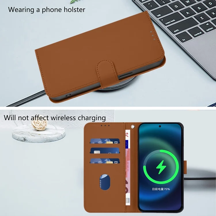 EDA007222727A_6.webp Skin Feel Solid Color Leather Phone Case with Lanyard, For iPhone 8 Plus / 7 Plus - Image 7