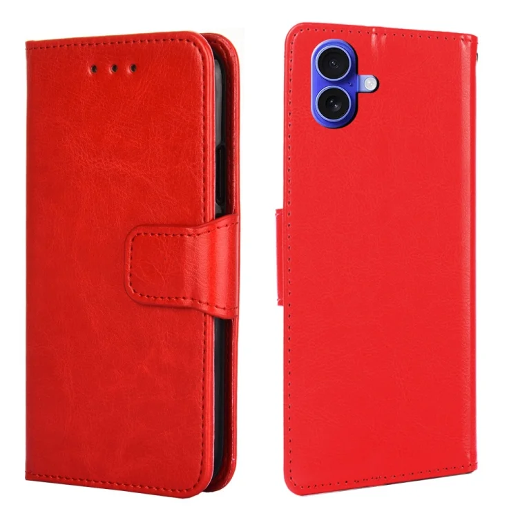 Crystal Texture Leather Phone Case, For iPhone 16