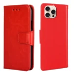Crystal Texture Leather Phone Case, For iPhone 16 Pro, For iPhone 16 Plus