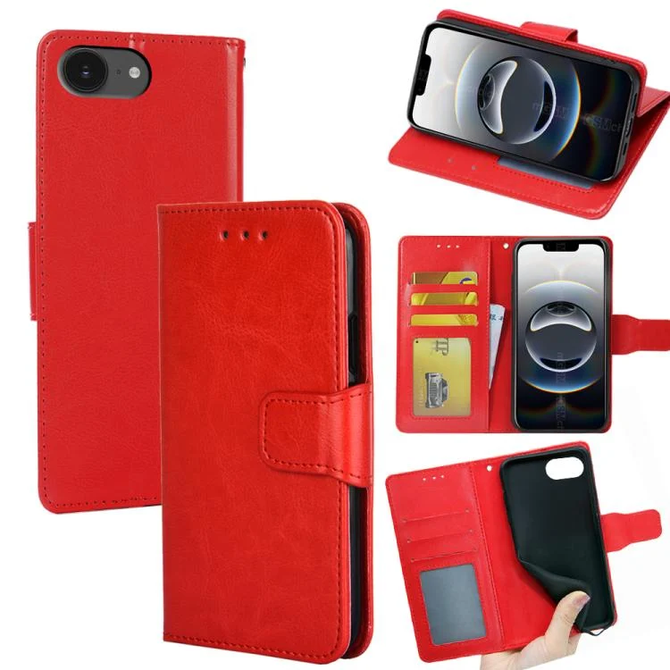 Crystal Texture Leather Phone Case, For iPhone 16e, For iPhone 16 Pro Max