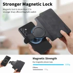 CaseNeo MagSafe RFID Anti-theft Retro Leather Phone Case, For Samsung Galaxy S24+ 5G, For Samsung Galaxy S24 5G, For Samsung Galaxy S23 FE 5G - Image 6