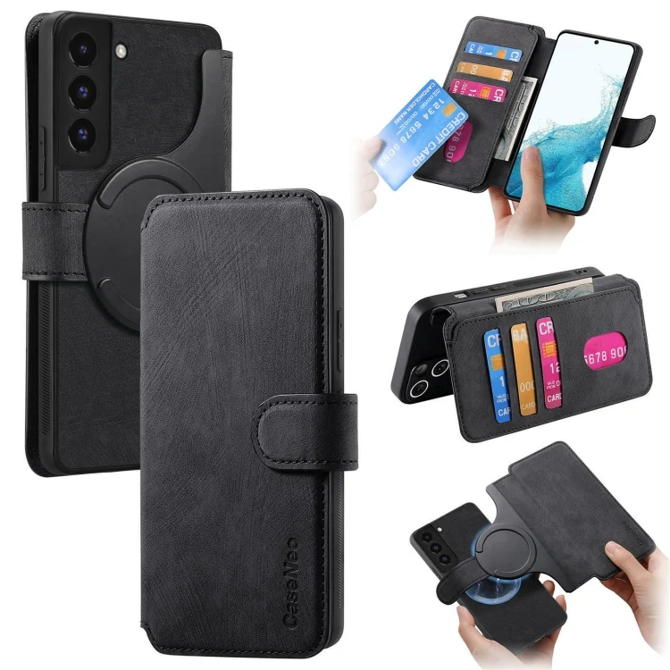 CaseNeo MagSafe RFID Anti-theft Retro Leather Phone Case, For Samsung Galaxy S21+ 5G