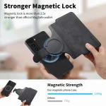 CaseNeo MagSafe RFID Anti-theft Retro Leather Phone Case, For Samsung Galaxy S21+ 5G - Image 6