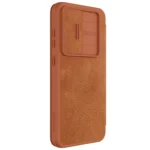 NILLKIN QIN Series Pro Sliding Camera Cover Design Leather Phone Case, For Samsung Galaxy S24 FE 5G - Image 2
