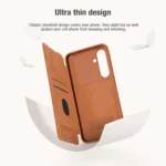 NILLKIN QIN Series Pro Sliding Camera Cover Design Leather Phone Case, For Samsung Galaxy S24 FE 5G - Image 6
