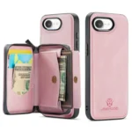 JEEHOOD J02 Magnetic Zipper Horizontal Flip Leather Phone Case, For iPhone 16e, For iPhone 16 Plus, For iPhone 16 - Image 3