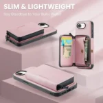 JEEHOOD J02 Magnetic Zipper Horizontal Flip Leather Phone Case, For iPhone 16e, For iPhone 16 Plus, For iPhone 16 - Image 8