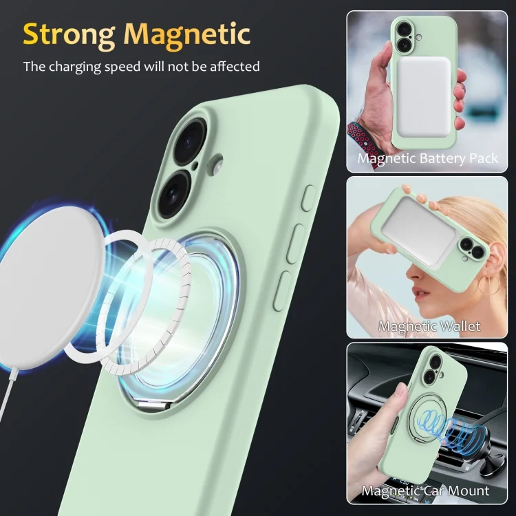 EDA007270104A_3.webp Liquid Silicone MagSafe Phone Case with Rotating Holder, For iPhone 16, For iPhone 15 Pro Max, For iPhone 15 Pro, For iPhone 15 Plus - Image 4