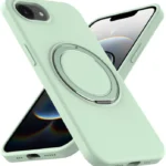 Liquid Silicone MagSafe Phone Case with Rotating Holder, For iPhone 16e, For iPhone 16 Pro Max, For iPhone 16 Pro, For iPhone 16 Plus - Image 2