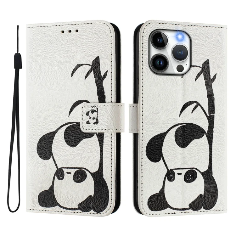 EDA007272805A_1.webp Art Colored Drawing Pattern Leather Phone Case, For iPhone 15 Pro Max - Image 2