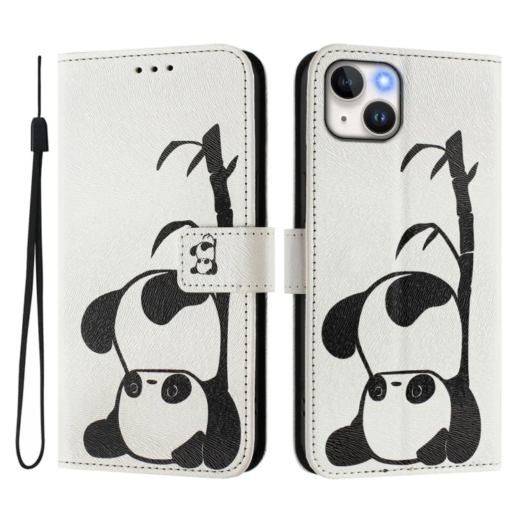 EDA007272812A_1.webp Art Colored Drawing Pattern Leather Phone Case, For iPhone 14 Plus - Image 2