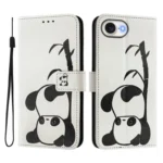 Art Colored Drawing Pattern Leather Phone Case, iPhone 16e - Image 2