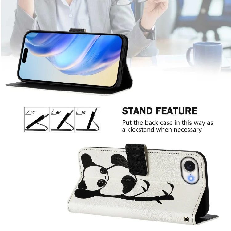 EDA007272815A_2.webp Art Colored Drawing Pattern Leather Phone Case, iPhone 16e - Image 3