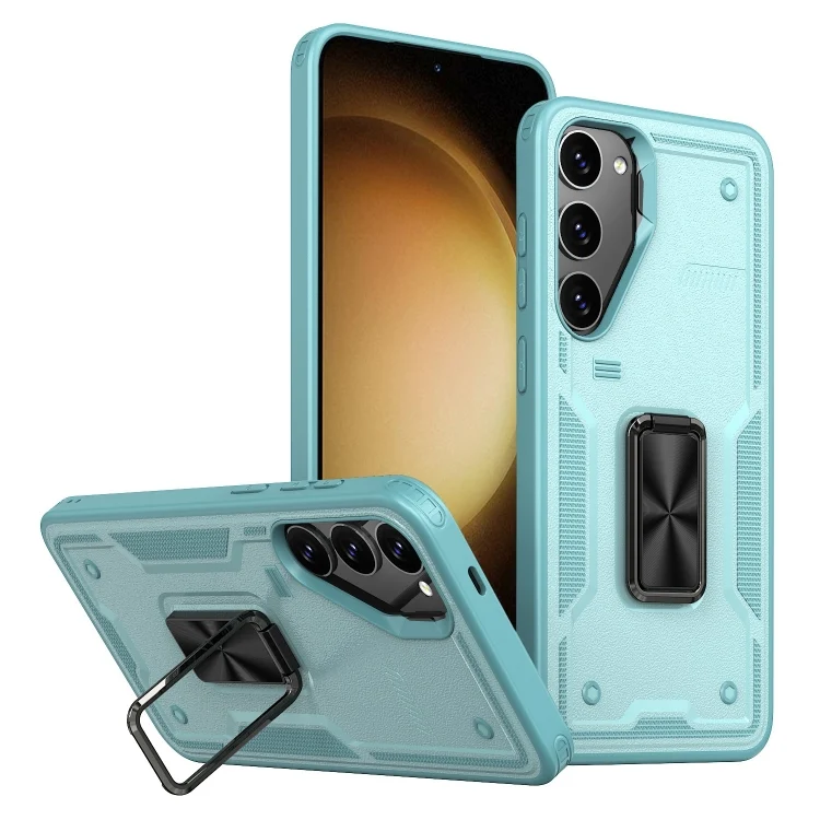 Ring Holder PC Hybrid TPU Phone Case, For Samsung Galaxy S23 5G, For Samsung Galaxy S22 Ultra 5G