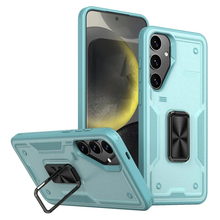 Ring Holder PC Hybrid TPU Phone Case, For Samsung Galaxy S24 5G, For Samsung Galaxy S23 FE 5G