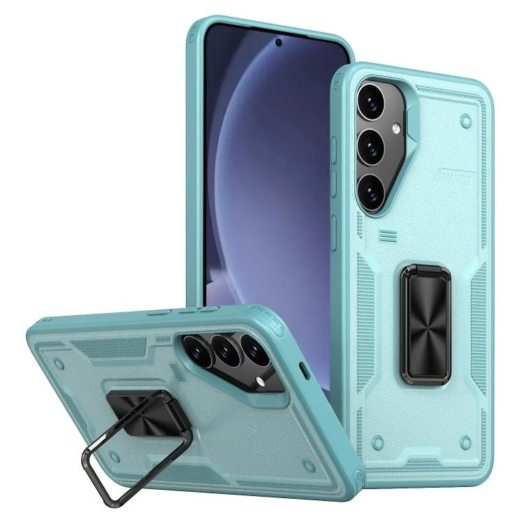 Ring Holder PC Hybrid TPU Phone Case, For Samsung Galaxy S25 5G, For Samsung Galaxy S25+ 5G