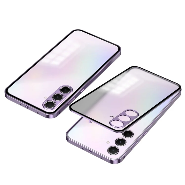 Snap Buckle Metal Frame Frosted Phone Case, For Samsung Galaxy S24 FE 5G