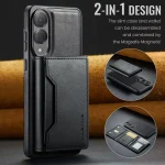 DG.MING MAGKING-K2 Series MagSafe RFID Card Bag Detachable Phone Case, For Samsung Galaxy S25 Edge 5G, For Samsung Galaxy S25 Ultra 5G, For Samsung Galaxy S24 Ultra 5G, For Samsung Galaxy S23 Ultra 5G - Image 2