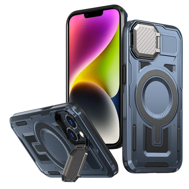 EDA007306710A.webp Shield Frame Holder MagSafe Phone Case, For iPhone 14, For iPhone 14 Pro - Image 1