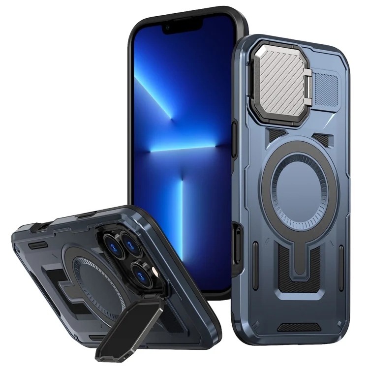 EDA007306712A.webp Shield Frame Holder MagSafe Phone Case, For iPhone 13 Pro Max, For iPhone 13 Pro - Image 1