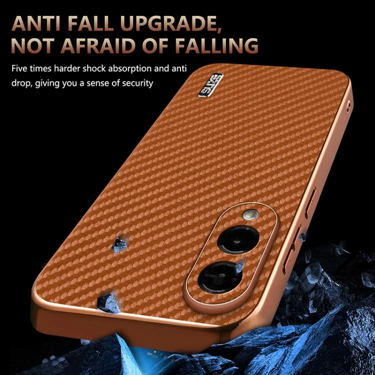EDA007313106A_3.webp AZNS Electroplated Edge Carbon Fiber Texture Phone Case, For Samsung Galaxy S25 Edge 5G, For Samsung Galaxy S25 5G, For Samsung Galaxy S25+ 5G, For Samsung Galaxy S25 Ultra 5G... - Image 4