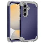 3 in 1 Silicone Hybrid PC Shockproof Phone Case, For Samsung Galaxy S24 FE 5G