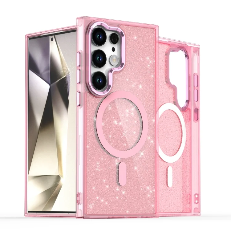 Glitter MagSafe Shockproof Phone Case, For Samsung Galaxy S24 Ultra 5G, For Samsung Galaxy S23 Ultra 5G